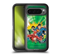 Head Case Designs Officially Licensed Justice League DC Comics Green Supreme Team Ultra-Armoured Shockproof Case [Military Grade Protection] Compatible With Google Pixel 9 Pro XL