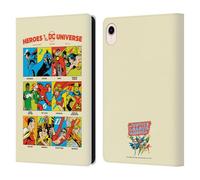 Head Case Designs Officially Licensed Justice League DC Comics Heroes 90th Anniversary Leather Wallet Case Compatible With Apple iPad mini (2021/2024)