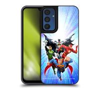 Head Case Designs Officially Licensed Justice League DC Comics Heroes Blue Purple Airbrushed Gel Armour Case [Military Grade Protection] Compatible With Samsung Galaxy A15