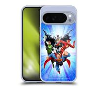 Head Case Designs Officially Licensed Justice League DC Comics Heroes Blue Purple Airbrushed Gel Case [Military Grade Protection] Compatible with Google Pixel 10 Pro XL and Compatible with MagSafe