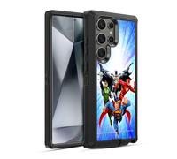 Head Case Designs Officially Licensed Justice League DC Comics Heroes Blue Purple Airbrushed Ultra-Armoured Shockproof Case [Military Grade Protection] Compatible With Samsung Galaxy S24 Ultra 5G