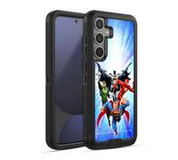 Head Case Designs Officially Licensed Justice League DC Comics Heroes Blue Purple Airbrushed Ultra-Armoured Shockproof Case [Military Grade Protection] Compatible With Samsung Galaxy S24 FE