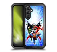 Head Case Designs Officially Licensed Justice League DC Comics Heroes Blue Purple Airbrushed Ultra-Armoured Shockproof Case [Military Grade Protection] Compatible With Samsung Galaxy A54 5G