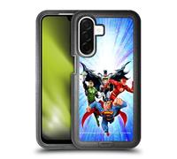 Head Case Designs Officially Licensed Justice League DC Comics Heroes Blue Purple Airbrushed Ultra-Armoured Shockproof Case [Military Grade Protection] Compatible With Samsung Galaxy A26 5G
