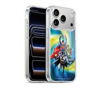 Head Case Designs Officially Licensed Justice League DC Comics Heroes Galaxy Airbrushed Gel Case [Military Grade Protection] Compatible with Apple iPhone 17 Pro and Compatible with MagSafe