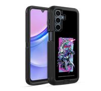 Head Case Designs Officially Licensed Justice League DC Comics Heroes Glitch Dark Electric Graphics Ultra-Armoured Shockproof Case [Military Grade Protection] Compatible With Samsung Galaxy A15