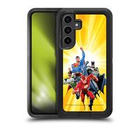 Head Case Designs Officially Licensed Justice League DC Comics Heroes Yellow Airbrushed Ultra-Armoured Shockproof Case [Military Grade Protection] Compatible With Samsung Galaxy S24+ 5G