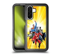 Head Case Designs Officially Licensed Justice League DC Comics Heroes Yellow Airbrushed Ultra-Armoured Shockproof Case [Military Grade Protection] Compatible With Samsung Galaxy A26 5G