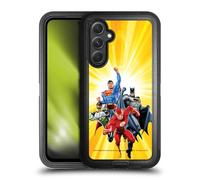 Head Case Designs Officially Licensed Justice League DC Comics Heroes Yellow Airbrushed Ultra-Armoured Shockproof Case [Military Grade Protection] Compatible With Samsung Galaxy A54 5G