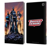 Head Case Designs Officially Licensed Justice League DC Comics Icons Trinity Comic Book Covers Leather Wallet Case Compatible With Amazon Fire Max 11 2023