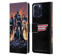 Head Case Designs Officially Licensed Justice League DC Comics Icons Trinity Comic Book Covers Leather Wallet Case Compatible With Samsung Galaxy S25 FE