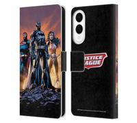 Head Case Designs Officially Licensed Justice League DC Comics Icons Trinity Comic Book Covers Leather Wallet Case Compatible With Samsung Galaxy S25 Edge