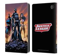 Head Case Designs Officially Licensed Justice League DC Comics Icons Trinity Comic Book Covers Leather Wallet Case Compatible With Amazon Fire 7 2022