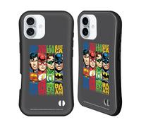 Head Case Designs Officially Licensed Justice League DC Comics JLA 2 Supreme Team Hybrid Case Compatible With Apple iPhone 16 Plus