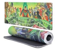 Head Case Designs Officially Licensed Justice League DC Comics Kingdom Comic Book Covers 37.4 x 15.75 x 0.16 inches (900 x 400 mm) - XL Gaming Office Desk PC Keyboard Mouse Mat Pad