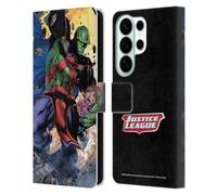 Head Case Designs Officially Licensed Justice League DC Comics Martian Manhunter Other Members Comic Art Leather Wallet Case Compatible With Samsung Galaxy S26 Ultra