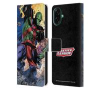 Head Case Designs Officially Licensed Justice League DC Comics Martian Manhunter Other Members Comic Art Leather Wallet Case Compatible With Samsung Galaxy A07