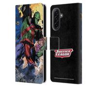 Head Case Designs Officially Licensed Justice League DC Comics Martian Manhunter Other Members Comic Art Leather Wallet Case Compatible With Samsung Galaxy A17 4G / 5G