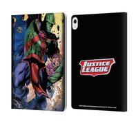 Head Case Designs Officially Licensed Justice League DC Comics Martian Manhunter Other Members Comic Art Leather Wallet Case Compatible With Apple iPad Air 13 2024/2025