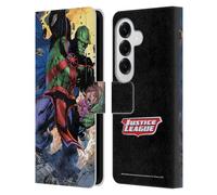 Head Case Designs Officially Licensed Justice League DC Comics Martian Manhunter Other Members Comic Art Leather Wallet Case Compatible With Samsung Galaxy S26