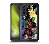Head Case Designs Officially Licensed Justice League DC Comics Martian Manhunter Other Members Comic Art Ultra-Armoured Shockproof Case [Military Grade] Compatible With Samsung Galaxy S21 FE 5G