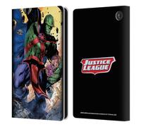 Head Case Designs Officially Licensed Justice League DC Comics Martian Manhunter Other Members Comic Art Leather Wallet Case Compatible With Amazon Fire 7 2022