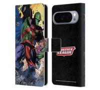 Head Case Designs Officially Licensed Justice League DC Comics Martian Manhunter Other Members Comic Art Leather Wallet Case Compatible With Google Pixel 10 Pro XL