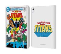 Head Case Designs Officially Licensed Justice League DC Comics New #1 Group Teen Titans Comic Art Leather Wallet Case Compatible With Apple iPad Air 13 2024/2025