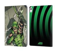 Head Case Designs Officially Licensed Justice League DC Comics New 52 Green Arrow Comic Art Leather Wallet Case Compatible With Apple iPad Air 13 2024/2025