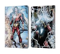 Head Case Designs Officially Licensed Justice League DC Comics New 52 Shazam Comic Book Art Leather Wallet Case Compatible With Apple iPad Air 13 2024/2025