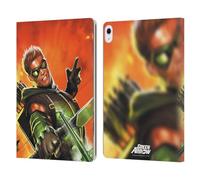 Head Case Designs Officially Licensed Justice League DC Comics New 52 Vol. 1 Green Arrow Comic Art Leather Wallet Case Compatible With Apple iPad Air 13 2024/2025