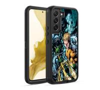 Head Case Designs Officially Licensed Justice League DC Comics New 52 Vol 7#1 Aquaman Comic Book Cover Ultra-Armoured Shockproof Case [Military Grade Protection] Compatible With Samsung Galaxy S22 5G