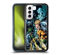 Head Case Designs Officially Licensed Justice League DC Comics New 52 Vol 7#1 Aquaman Comic Book Cover Ultra-Armoured Shockproof Case [Military Grade Protection] Compatible With Samsung Galaxy S21 5G