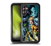 Head Case Designs Officially Licensed Justice League DC Comics New 52 Vol 7#1 Aquaman Comic Book Cover Ultra-Armoured Shockproof Case [Military Grade Protection] Compatible With Samsung Galaxy A14 5G