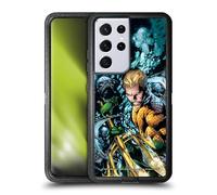 Head Case Designs Officially Licensed Justice League DC Comics New 52 Vol 7#1 Aquaman Comic Book Cover Ultra-Armoured Shockproof Case [Military Grade] Compatible With Samsung Galaxy S21 Ultra 5G