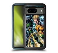 Head Case Designs Officially Licensed Justice League DC Comics New 52 Vol 7#1 Aquaman Comic Book Cover Ultra-Armoured Shockproof Case [Military Grade Protection] Compatible With Google Pixel 8