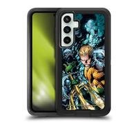 Head Case Designs Officially Licensed Justice League DC Comics New 52 Vol 7#1 Aquaman Comic Book Cover Ultra-Armoured Shockproof Case [Military Grade] Compatible With Samsung Galaxy S23 FE 5G