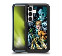 Head Case Designs Officially Licensed Justice League DC Comics New 52 Vol 7#1 Aquaman Comic Book Cover Ultra-Armoured Shockproof Case [Military Grade Protection] Compatible With Samsung Galaxy S24 5G
