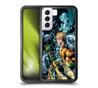 Head Case Designs Officially Licensed Justice League DC Comics New 52 Vol 7#1 Aquaman Comic Book Cover Ultra-Armoured Shockproof Case [Military Grade] Compatible With Samsung Galaxy S21+ 5G