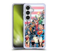 Head Case Designs Officially Licensed Justice League DC Comics Of America #1 Comic Book Covers Gel Case [Military Grade Protection] Compatible with Samsung Galaxy S24 5G and Compatible with MagSafe