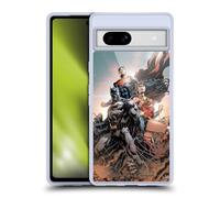 Head Case Designs Officially Licensed Justice League DC Comics Rebirth Trinity #1 Comic Book Covers Gel Case [Military Grade Protection] Compatible With Google Pixel 7a