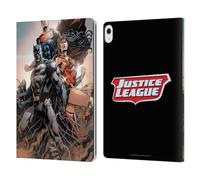 Head Case Designs Officially Licensed Justice League DC Comics Rebirth Trinity #1 Comic Book Covers Leather Wallet Case Compatible With Apple iPad Air 13 2024/2025
