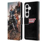Head Case Designs Officially Licensed Justice League DC Comics Rebirth Trinity #1 Comic Book Covers Leather Wallet Case Compatible With Samsung Galaxy S26