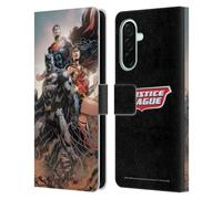 Head Case Designs Officially Licensed Justice League DC Comics Rebirth Trinity #1 Comic Book Covers Leather Wallet Case Compatible With Samsung Galaxy A26 5G