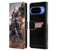 Head Case Designs Officially Licensed Justice League DC Comics Rebirth Trinity #1 Comic Book Covers Leather Wallet Case Compatible With Google Pixel 10
