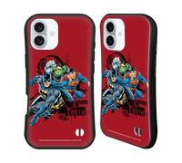 Head Case Designs Officially Licensed Justice League DC Comics Red Supreme Team Hybrid Case Compatible With Apple iPhone 16 Plus