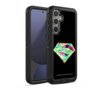 Head Case Designs Officially Licensed Justice League DC Comics Superman Dark Electric Pop Icons Ultra-Armoured Shockproof Case [Military Grade Protection] Compatible With Samsung Galaxy S24 FE