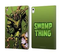 Head Case Designs Officially Licensed Justice League DC Comics Swamp Thing #0 Dark Comic Art Leather Wallet Case Compatible With Apple iPad Air 13 2024/2025