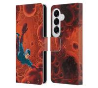 Head Case Designs Officially Licensed Justice League DC Comics The Atom Other Members Comic Art Leather Wallet Case Compatible With Samsung Galaxy S26