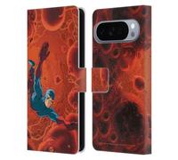 Head Case Designs Officially Licensed Justice League DC Comics The Atom Other Members Comic Art Leather Wallet Case Compatible With Google Pixel 10 Pro XL